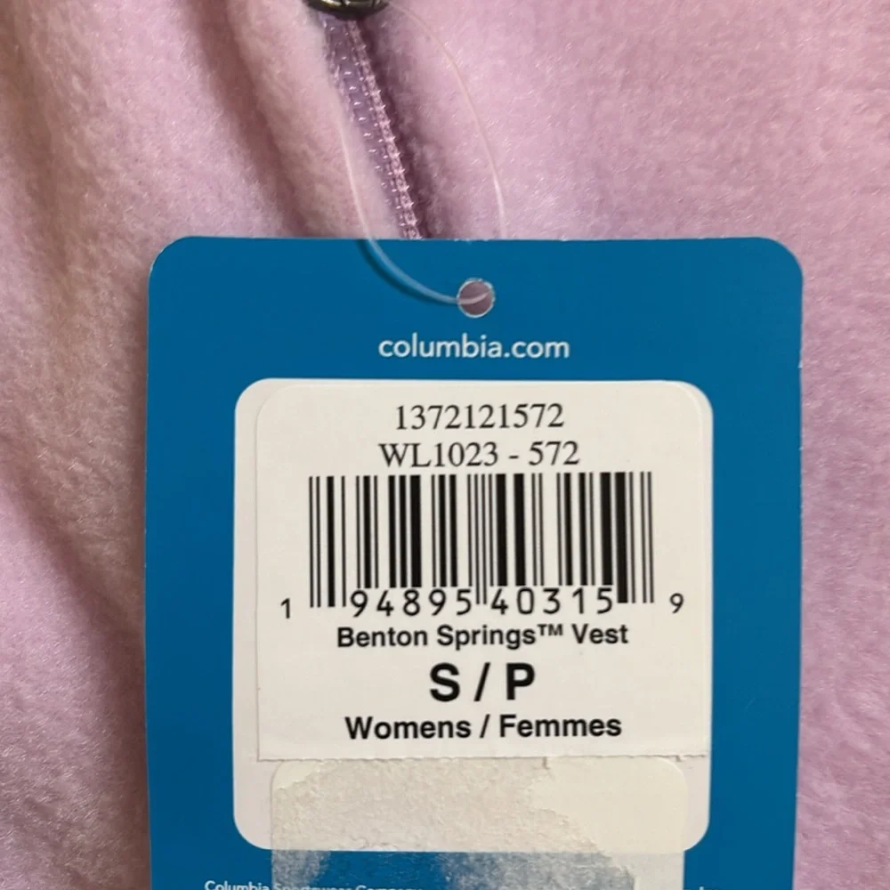 Columbia Fleece Benton Springs Vest size Small.  NWT - Picture 4 of 4